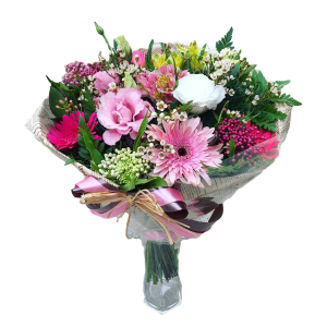 זר שמחה ורודה