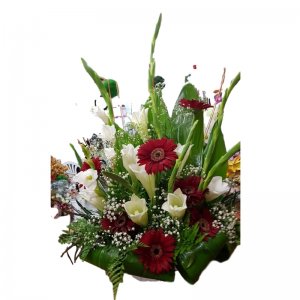 זר אדום לבן גבוה