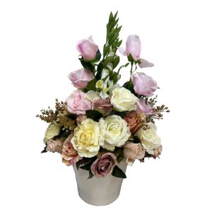 דיסור סינטטי ורוד שמנת