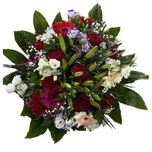 זר אדום לבן סגול