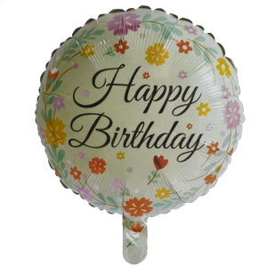 בלון יומולדת פרחים